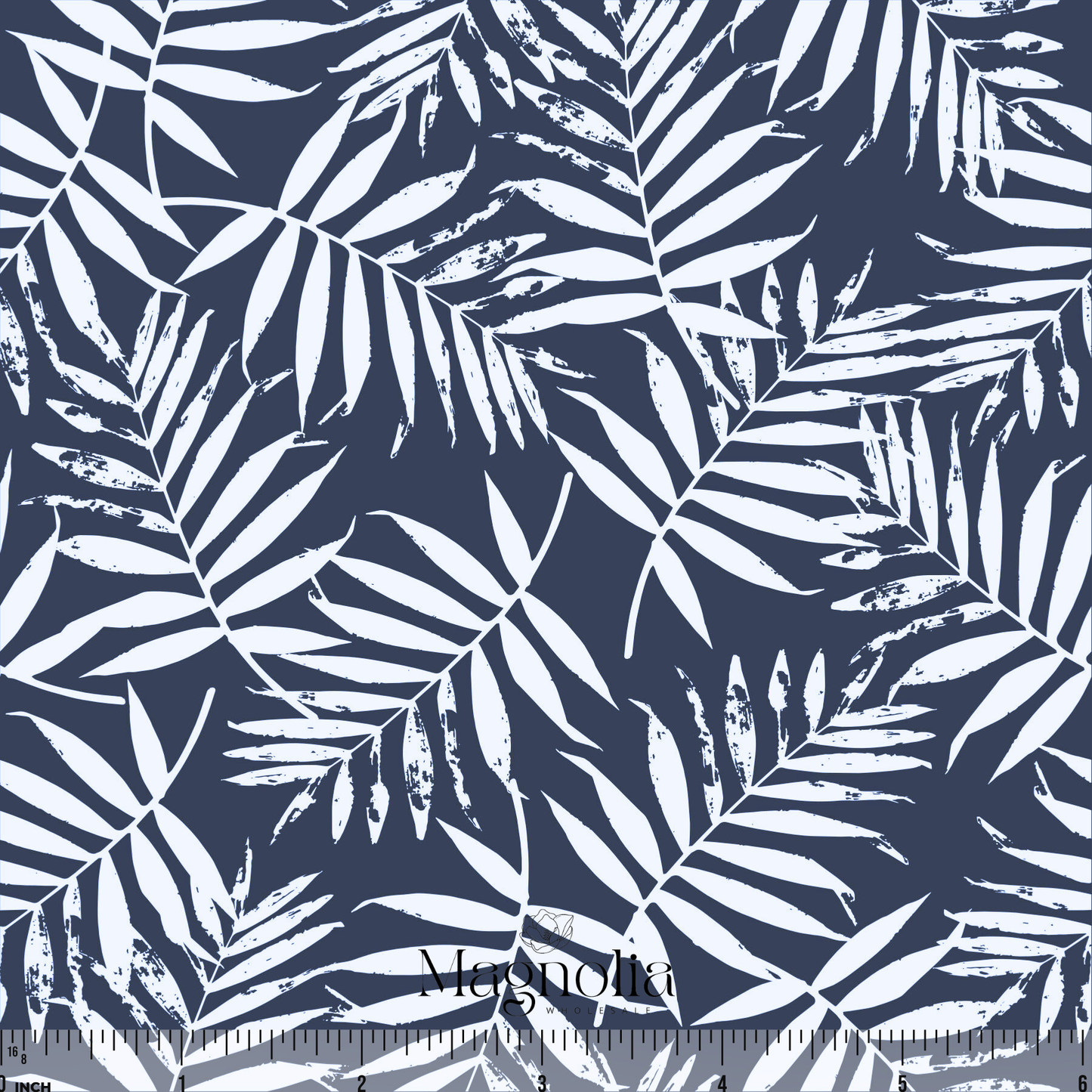 Lush Palms Navy | Reign Rib Knit