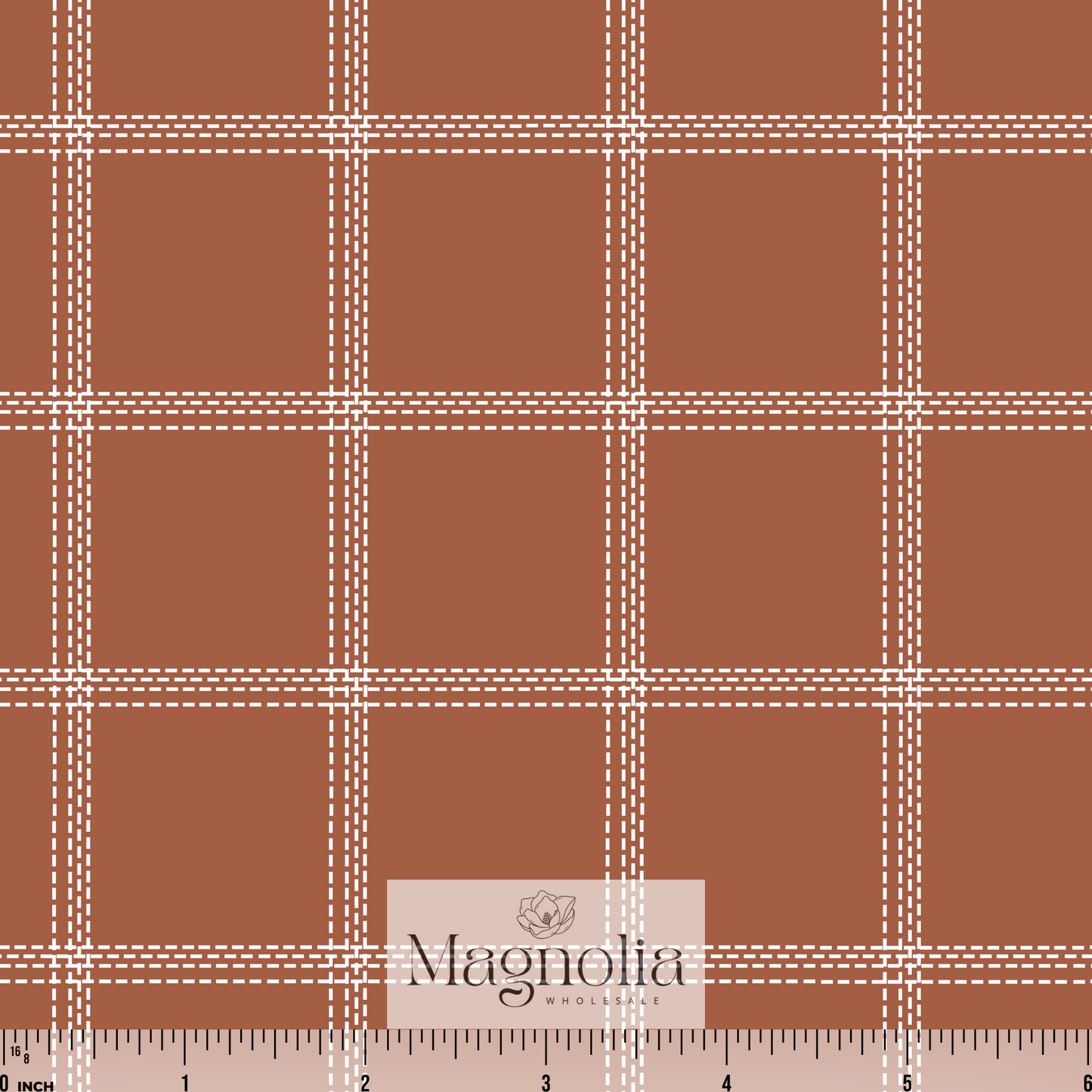 Basic Tartan Rust | Reign Rib Knit
