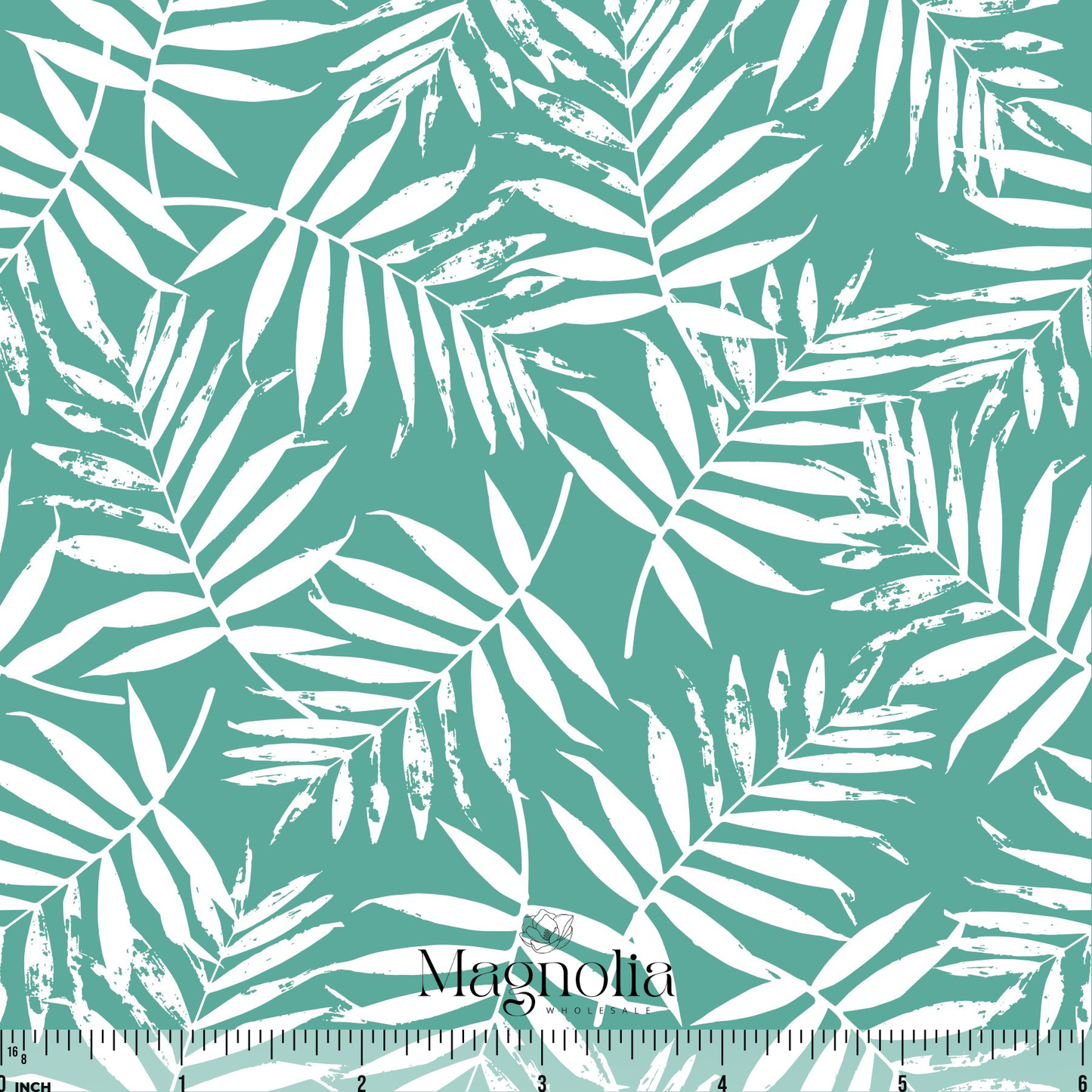 Lush Palms Seagreen | Reign Rib Knit