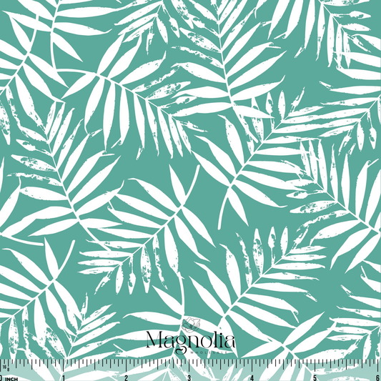 Lush Palms Seagreen | Reign Rib Knit