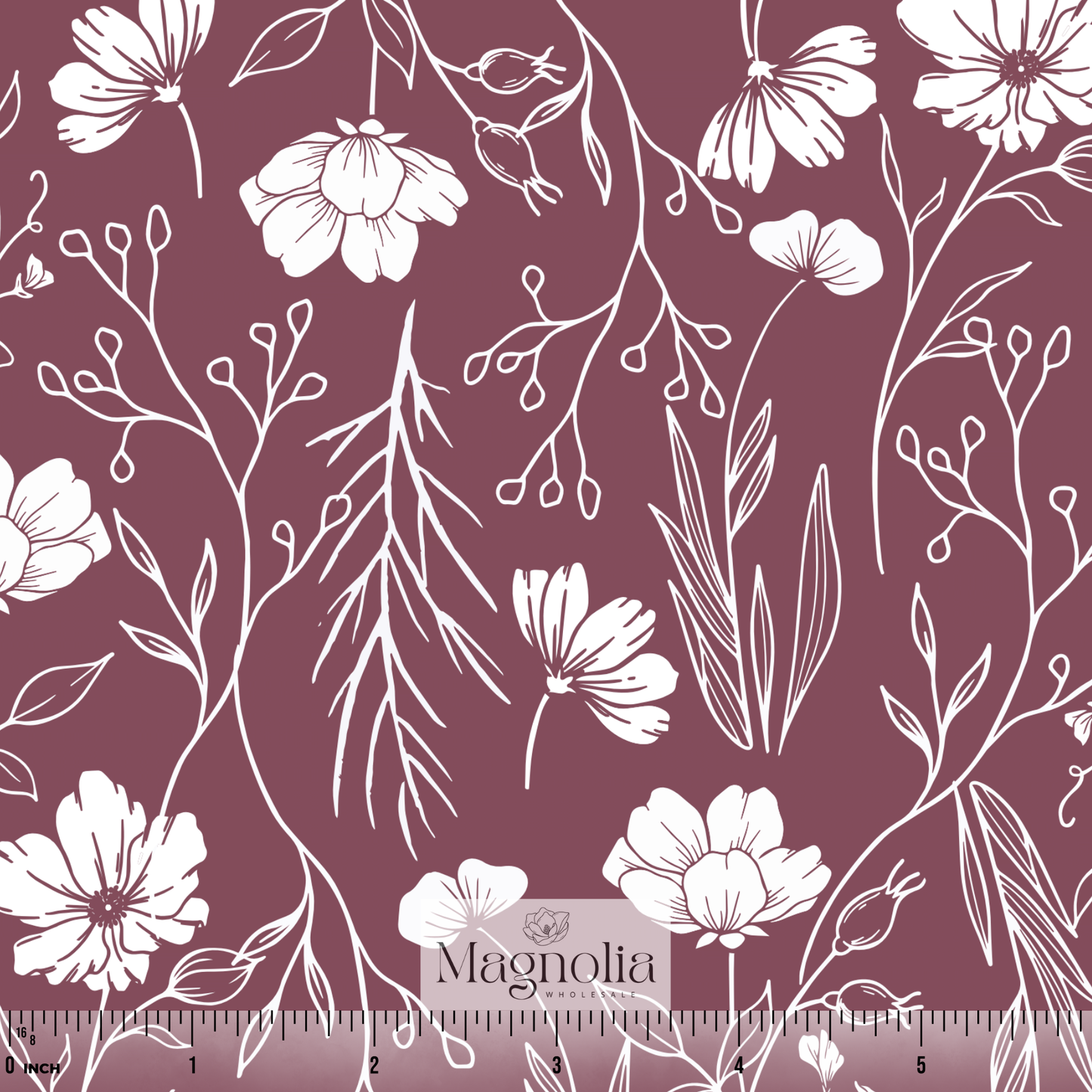 Subtle Petals Berry | Swiss Dot Knit