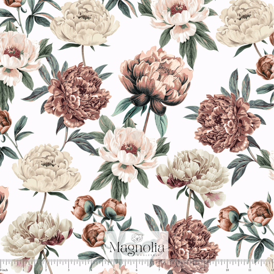 Vintage Peonies | Reign Rib Knit