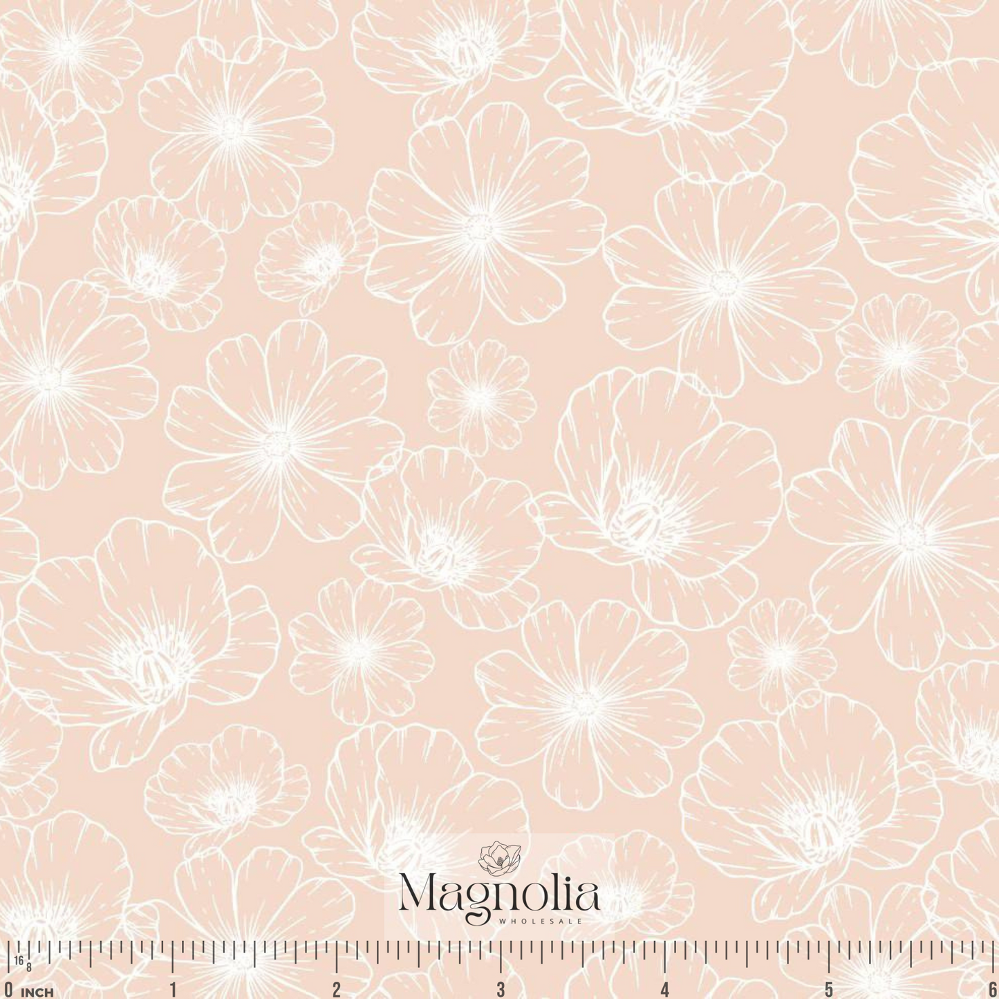 Serene Blooms Soft Blush | Reign Rib Knit
