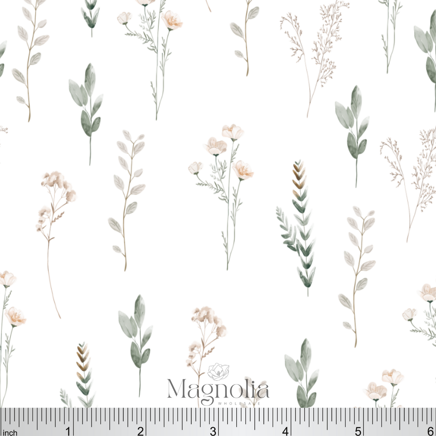 Elegant Wildflower Sprigs | Reign Rib Knit