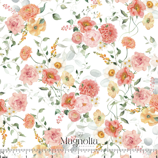 Brilliance in Bloom | Poly Crepe