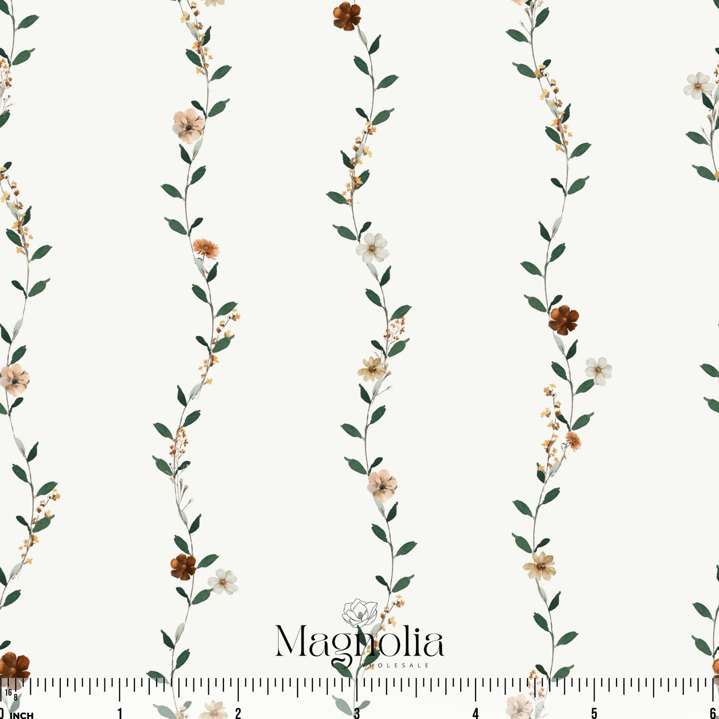 Vintage Vines Cream | Cotton Linen