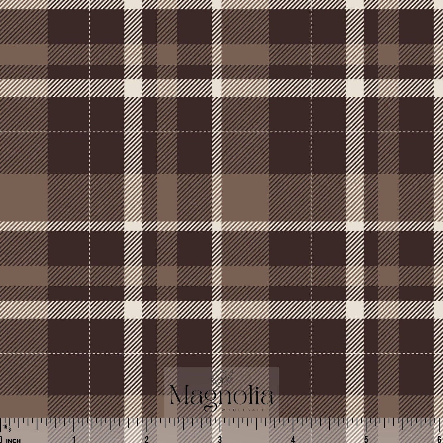 Rustic Plaid Brown | Cotton Linen