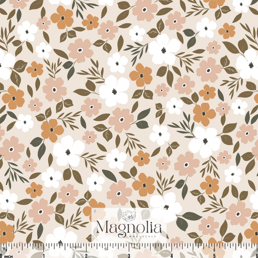 Golden Hour Daisy Beige | Swiss Dot Knit