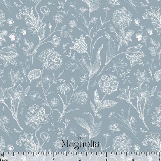 Evening Reverie Sky Blue | Swiss Dot Knit