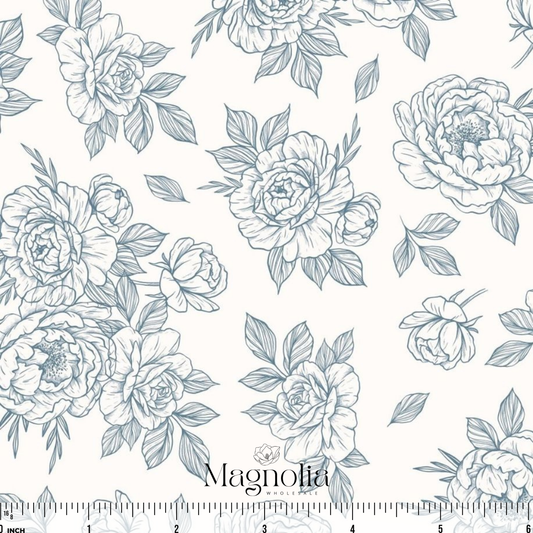 Coastal Rose Reverie | Swiss Dot Knit