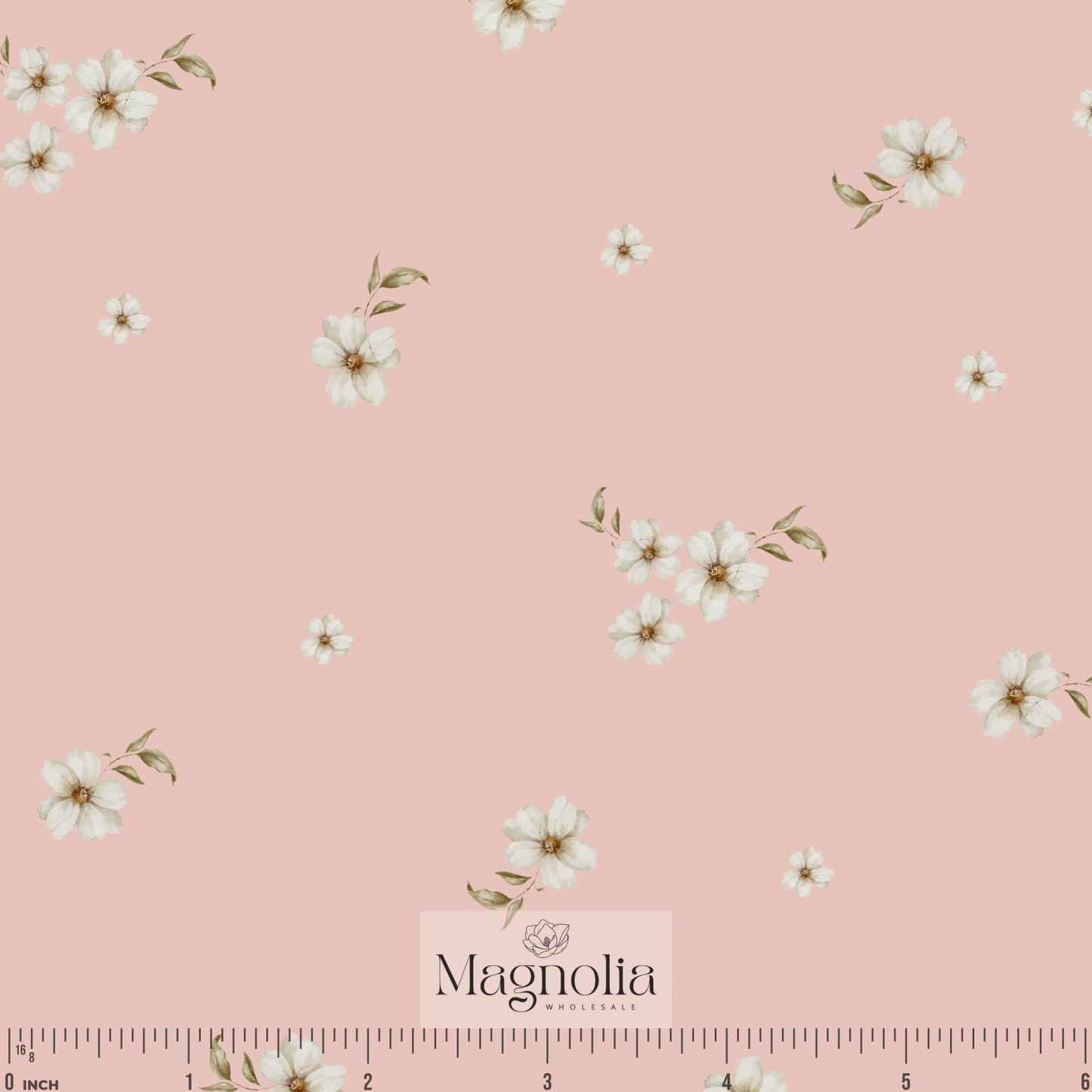 Dainty Blossoms Pink | Poly Crepe