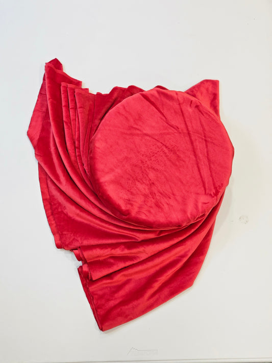 Velvet Solid Cranberry