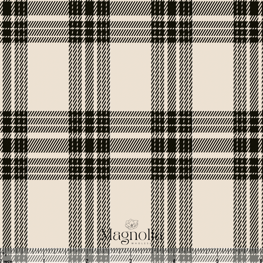 Country Christmas Plaid Black | Reign Rib Knit