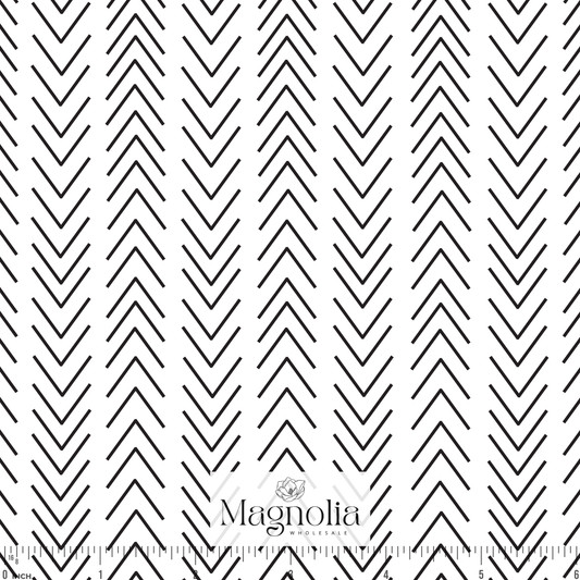 Chevron Stripe White | Reign Rib Knit