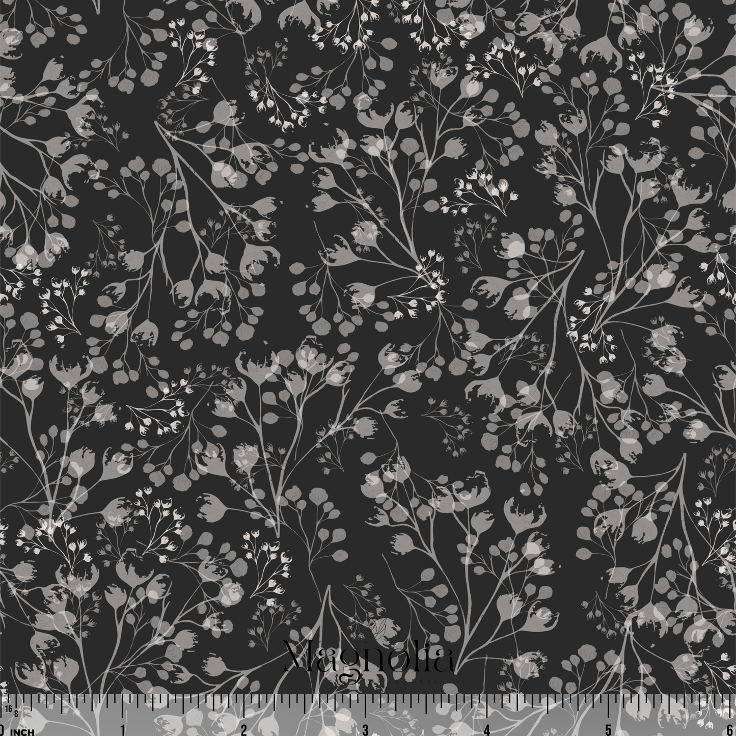 Frosted Field Black | Poly Crepe