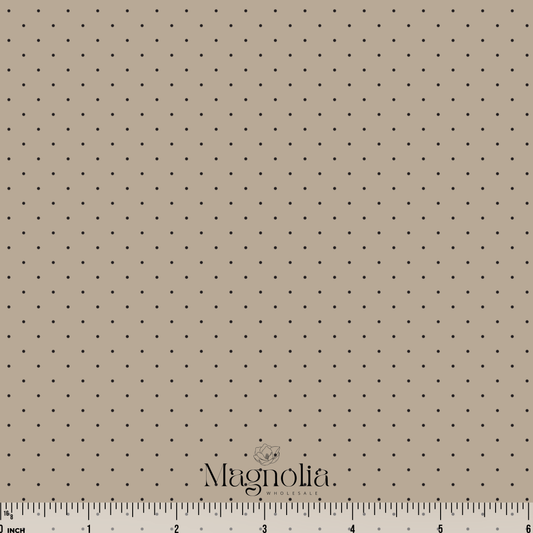 Vintage Dots Mushroom | Poly Crepe