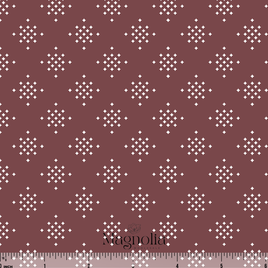 Snowfall Grid Maroon | Pineskin