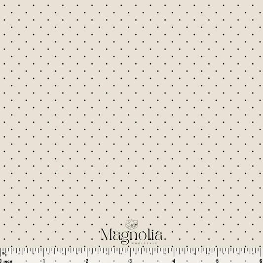 Vintage Dots Oatmeal | Cotton Linen