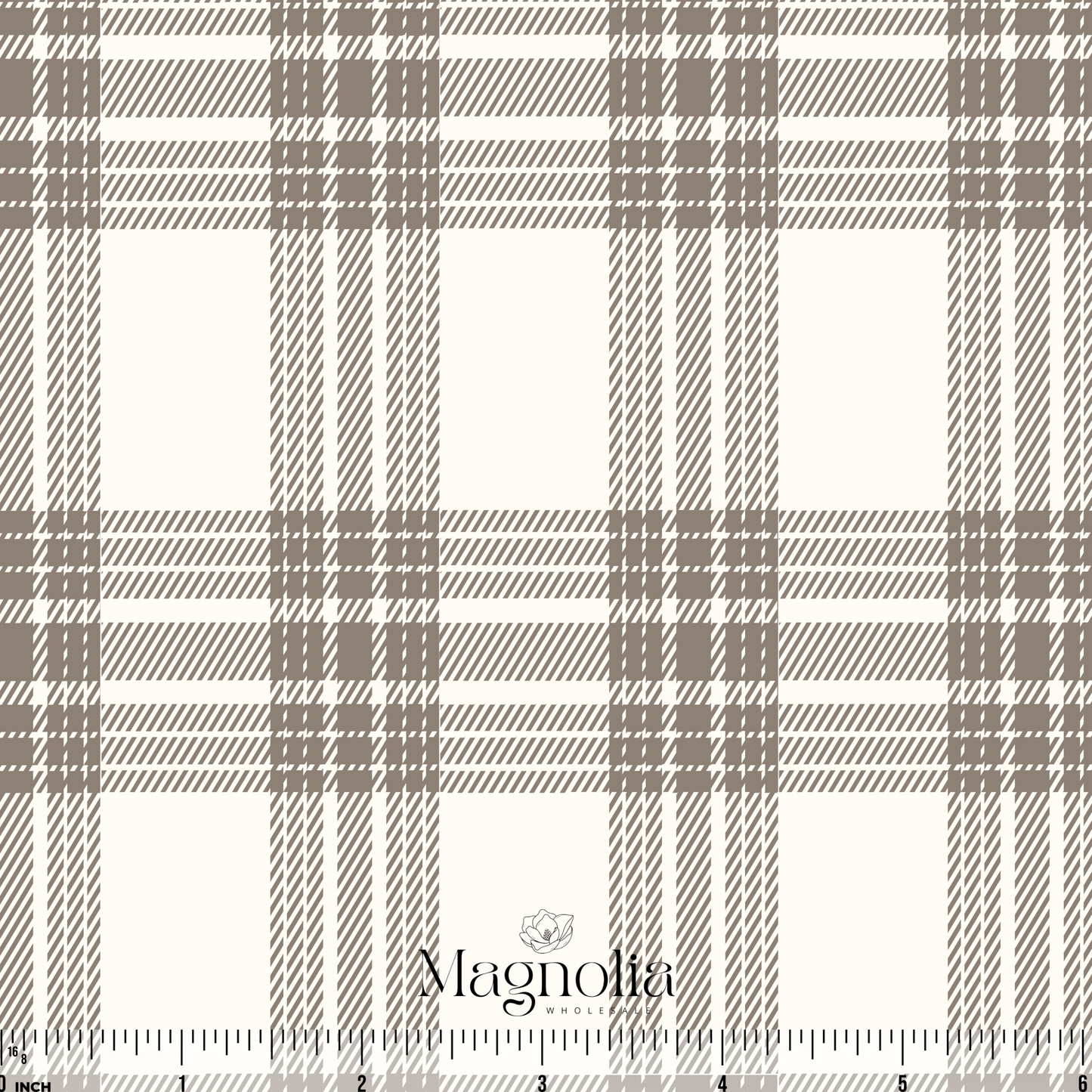 Country Christmas Plaid Greige | Cotton Linen