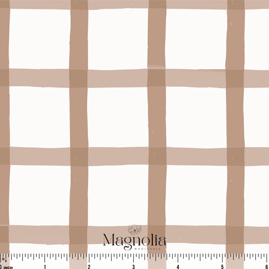 Festive Checks Blush | Reign Rib Knit