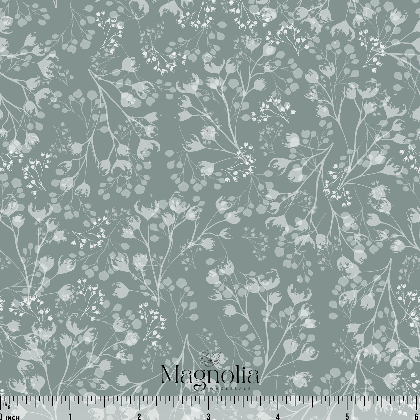 Frosted Field Ice Blue | Poly Crepe