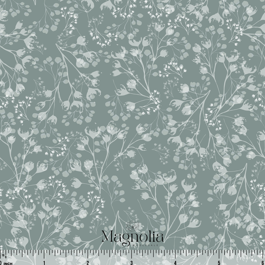 Frosted Field Ice Blue | Poly Crepe